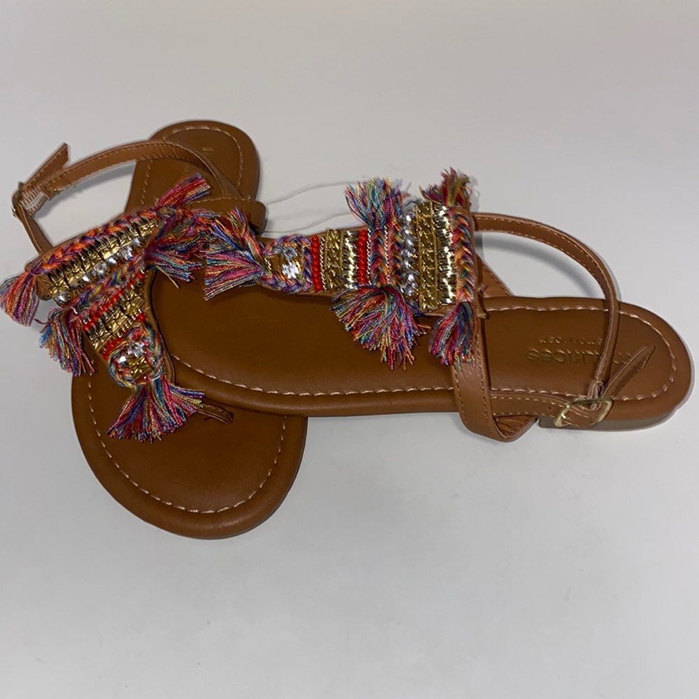 NWT!!’  Girl’s Size 5, Tan Sandals from Maurices.